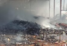 Photo of Incêndio atinge barracão da usina de reciclagem